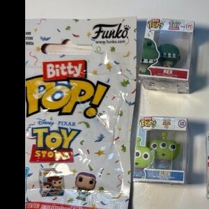 Funko Bitty Pop Toy Story Collection - Alien & Rex